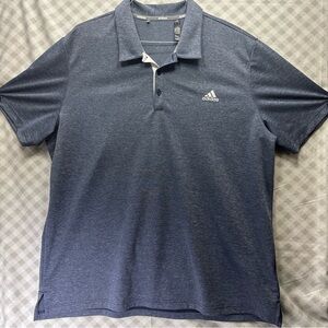 Adidas Mens Performance Polo Shirt - Blue - Size 2XL
